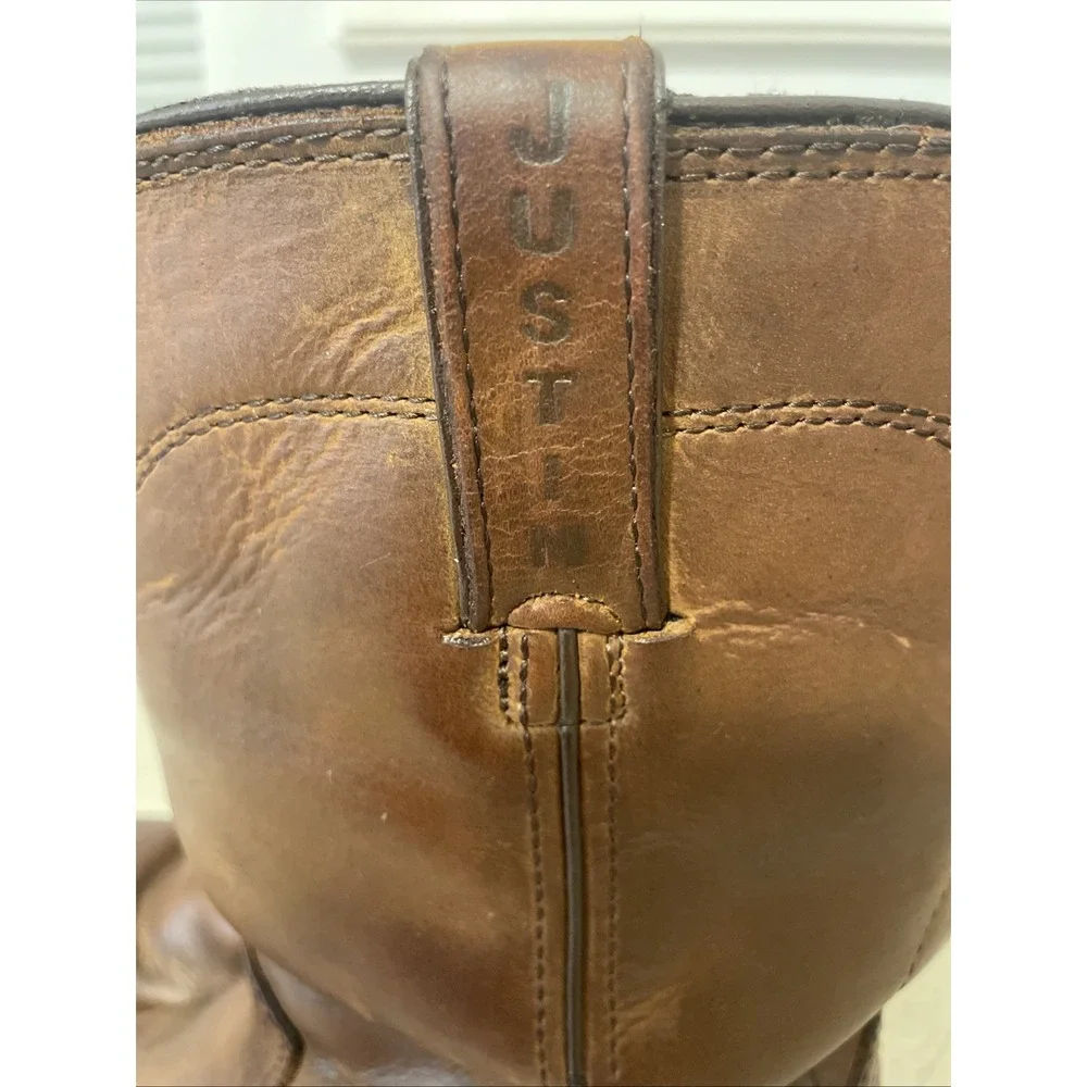 Justin Work Boots Drywall Waterproof Men's Size 8 1/2 EE Steel Toe